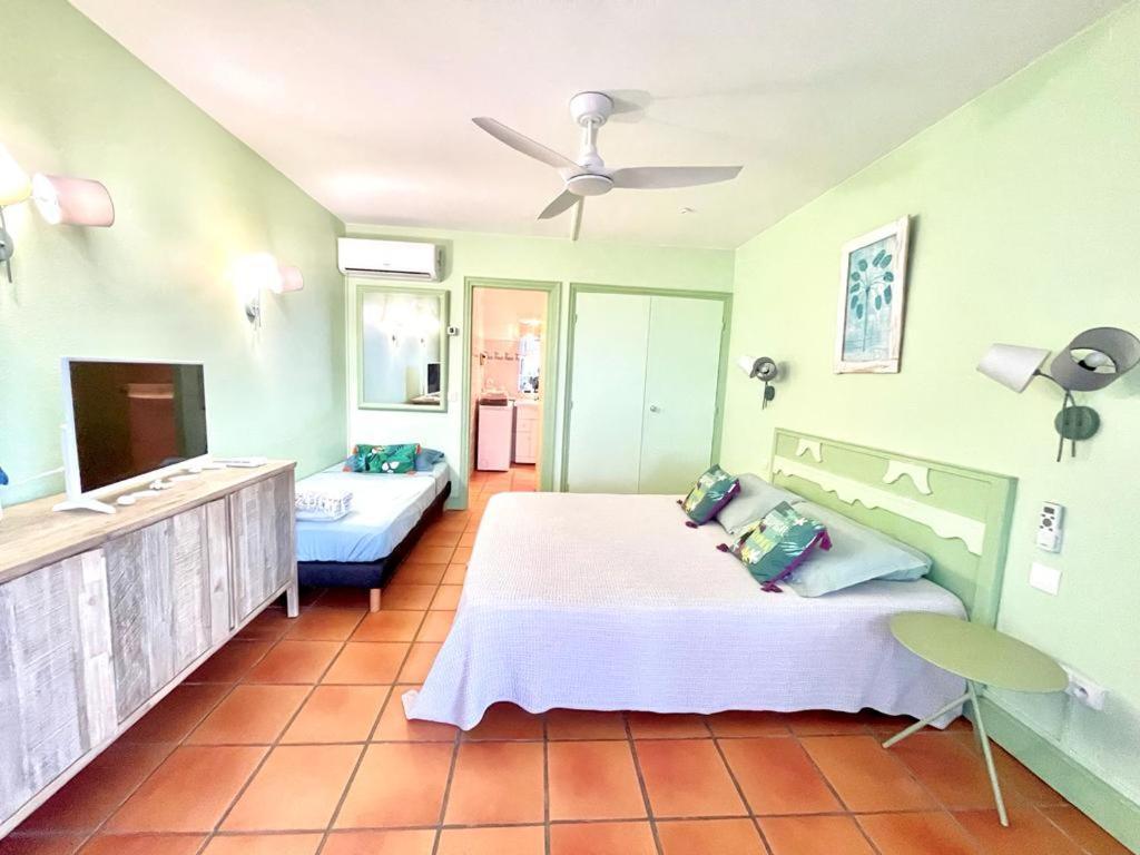 Guadeloupe- Saint-Francois- Residence Anse Des Rochers - Appartement Quart De Villa Etage - Vue Mer- 4 Personnes - Lit Bebe Sur Demande - Citerne Et Wifi Prives -Animaux Ok-Acces Plage Direct -Apnee Bien-Etre Experience Sur Demande Avec Instructeur A Zewnętrze zdjęcie