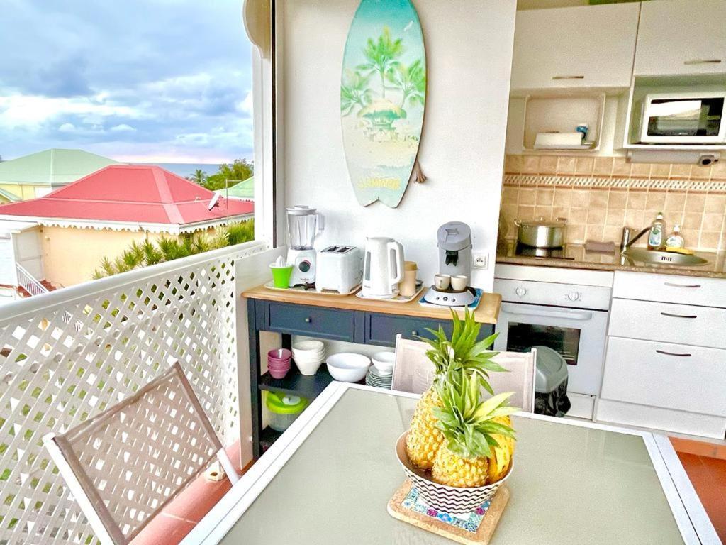 Guadeloupe- Saint-Francois- Residence Anse Des Rochers - Appartement Quart De Villa Etage - Vue Mer- 4 Personnes - Lit Bebe Sur Demande - Citerne Et Wifi Prives -Animaux Ok-Acces Plage Direct -Apnee Bien-Etre Experience Sur Demande Avec Instructeur A Zewnętrze zdjęcie