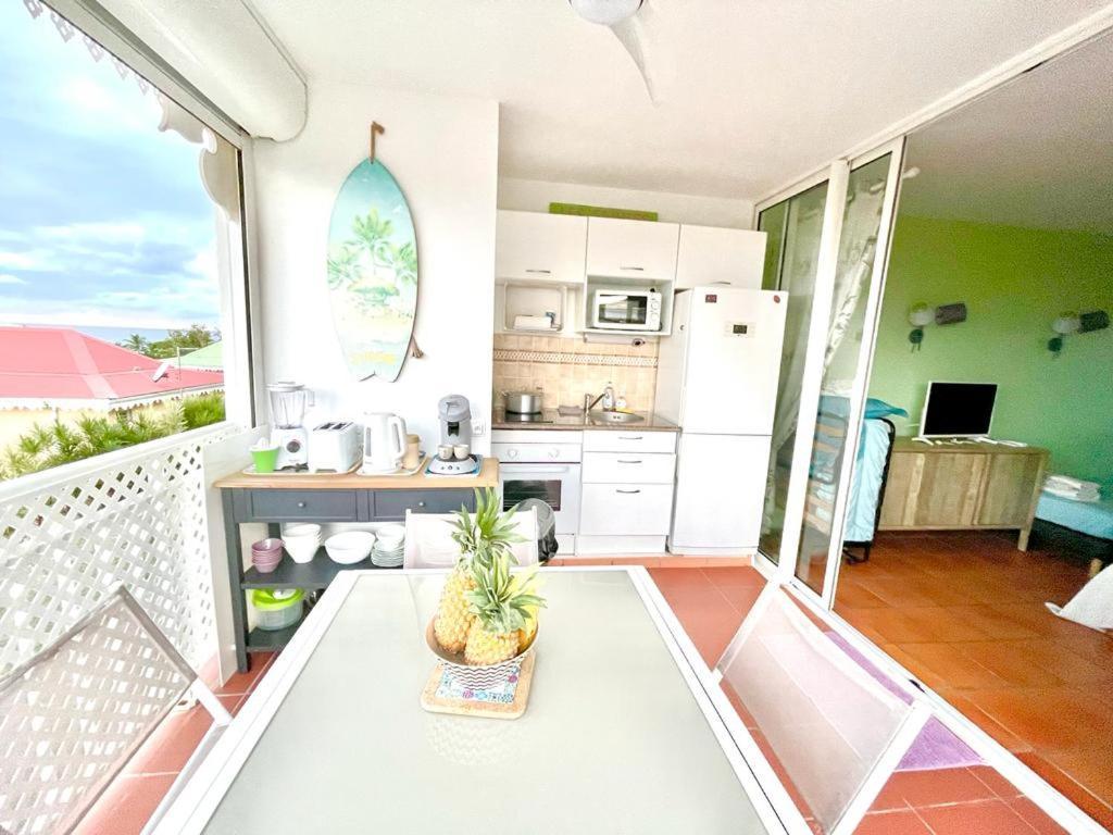 Guadeloupe- Saint-Francois- Residence Anse Des Rochers - Appartement Quart De Villa Etage - Vue Mer- 4 Personnes - Lit Bebe Sur Demande - Citerne Et Wifi Prives -Animaux Ok-Acces Plage Direct -Apnee Bien-Etre Experience Sur Demande Avec Instructeur A Zewnętrze zdjęcie